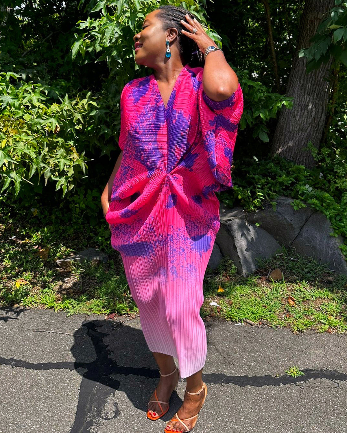 Zina Print Dress