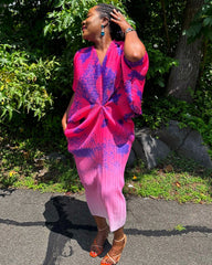 Zina Print Dress