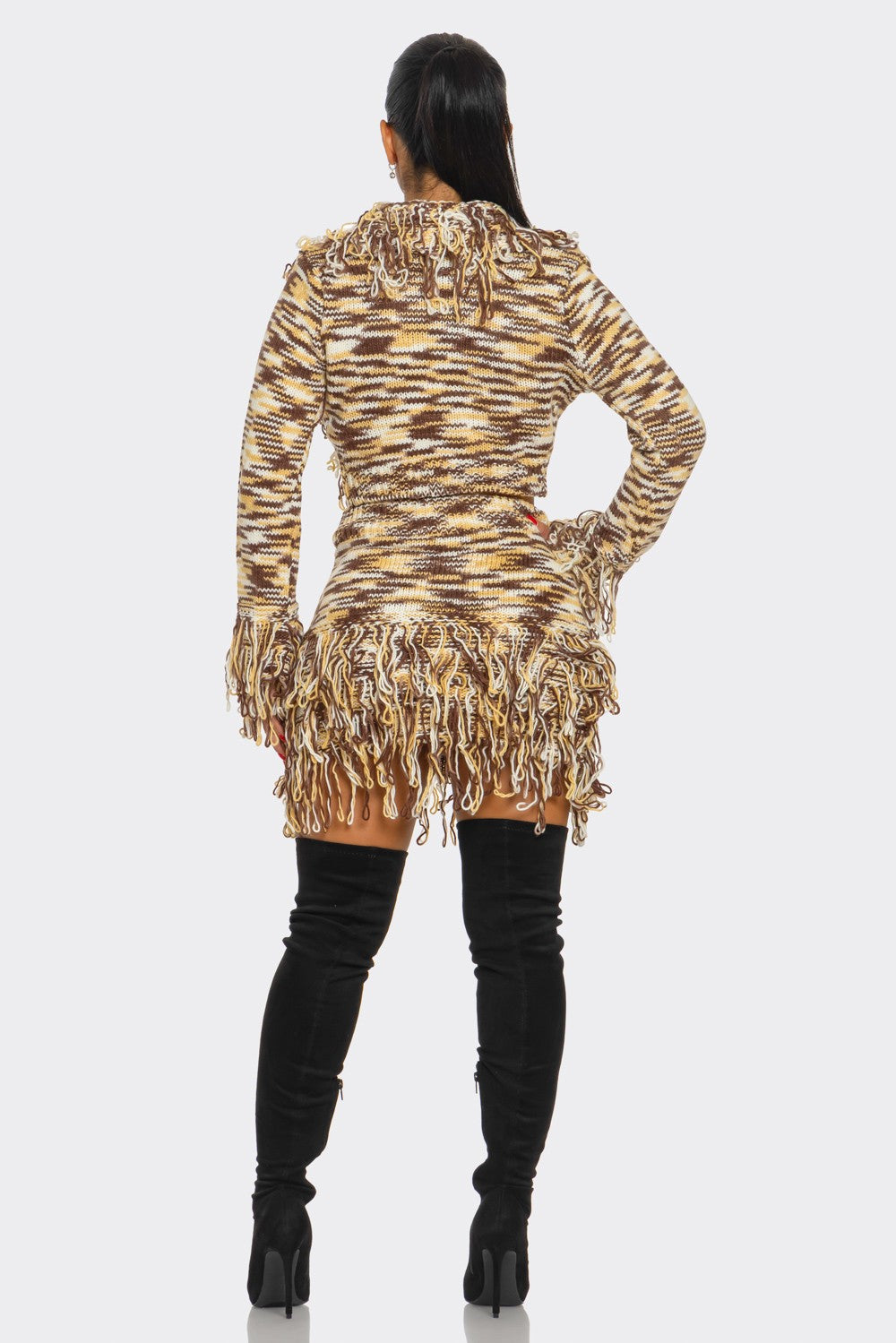 Adel Fringe Set Brown Multi