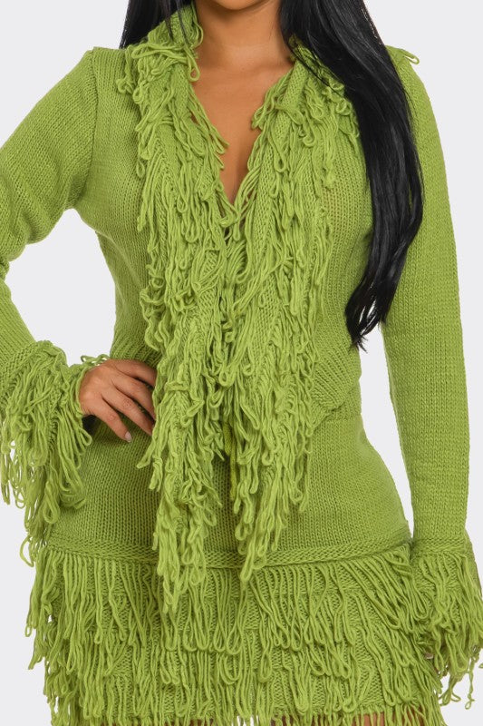 Eden Fringe Set Green