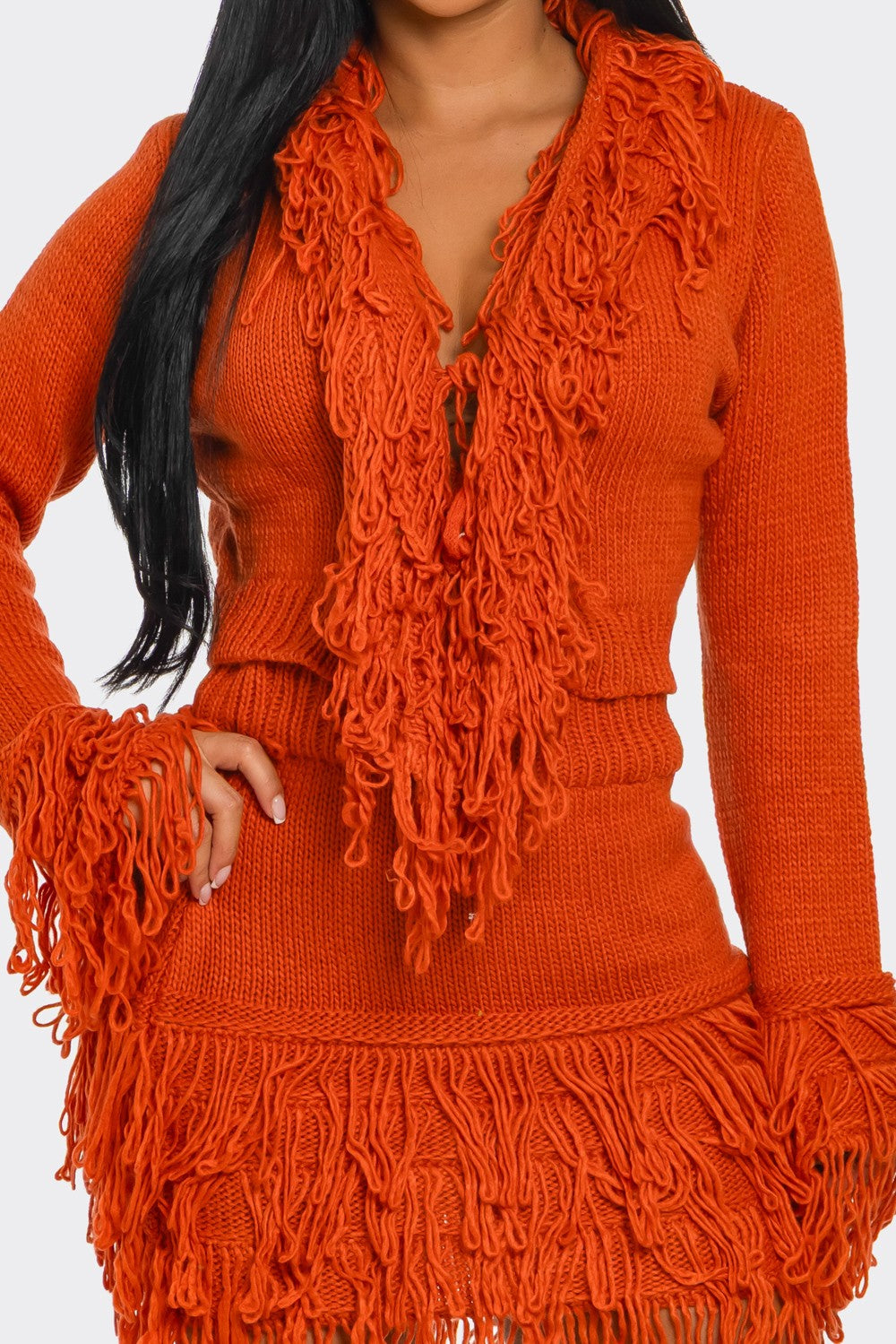 Eden Fringe Set Rust