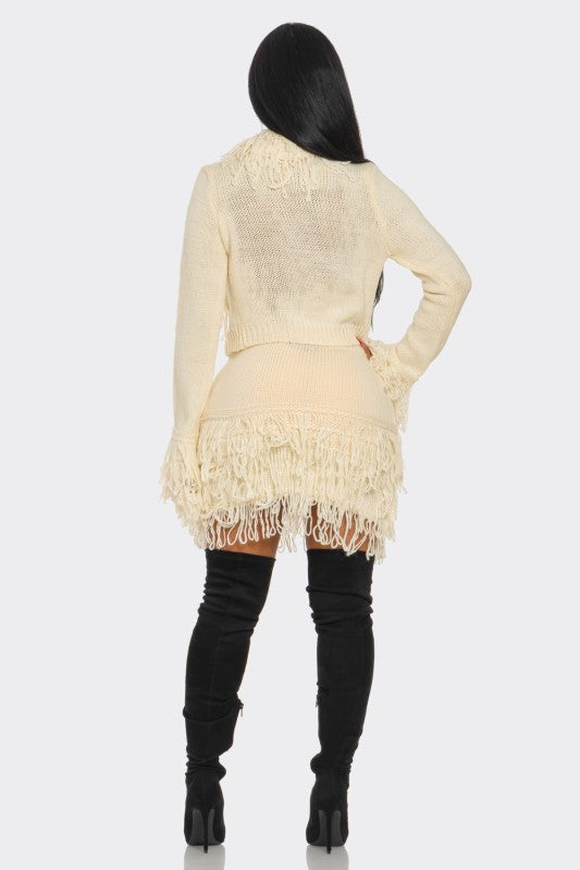 Eden Fringe Set Ivory