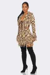 Adel Fringe Set Brown Multi