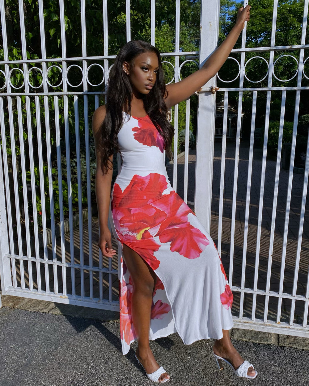 Melody Red Rose Dress - Rehabcouture