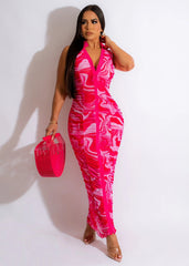 Aztec Print Dress