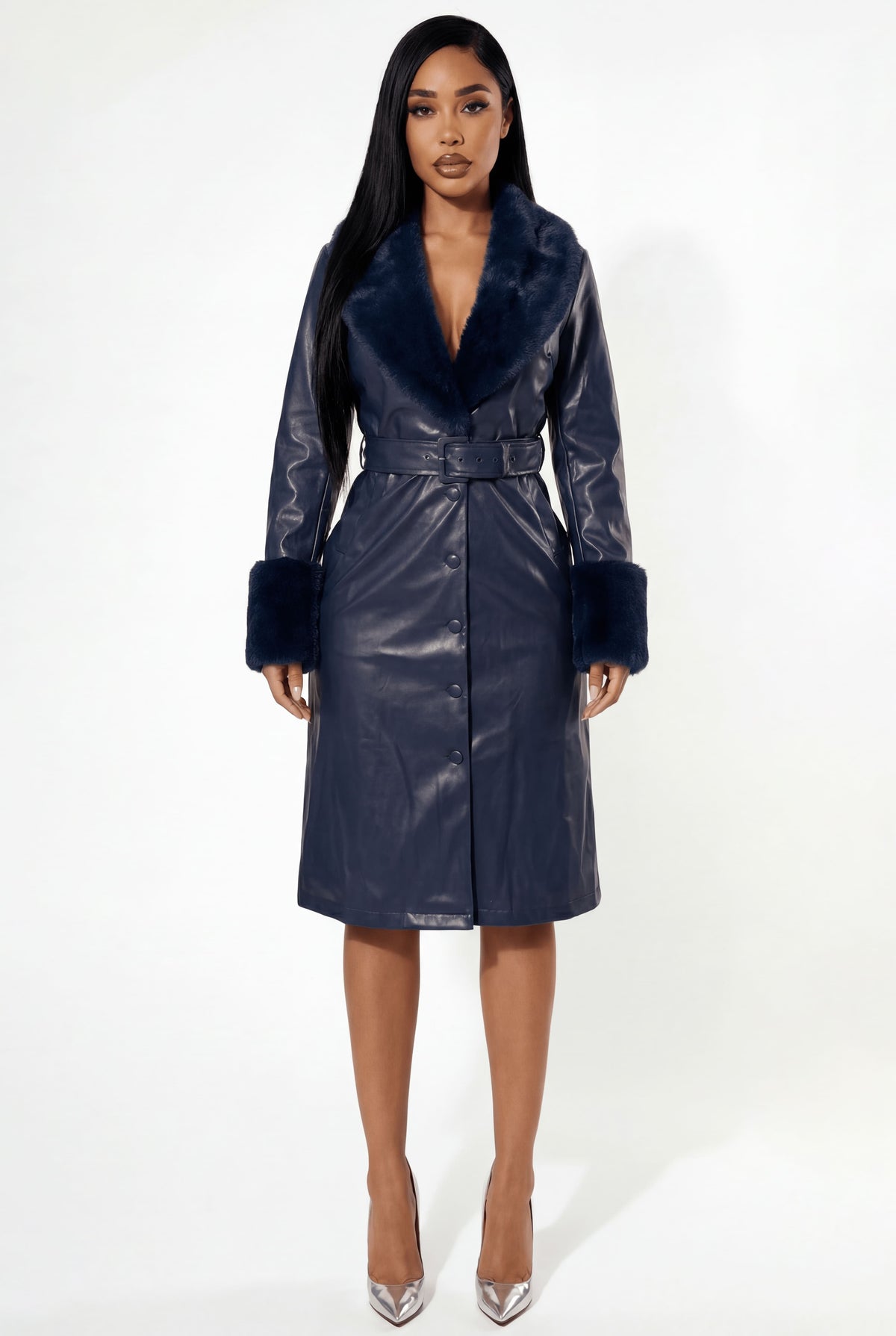 Nouveau Coat Navy