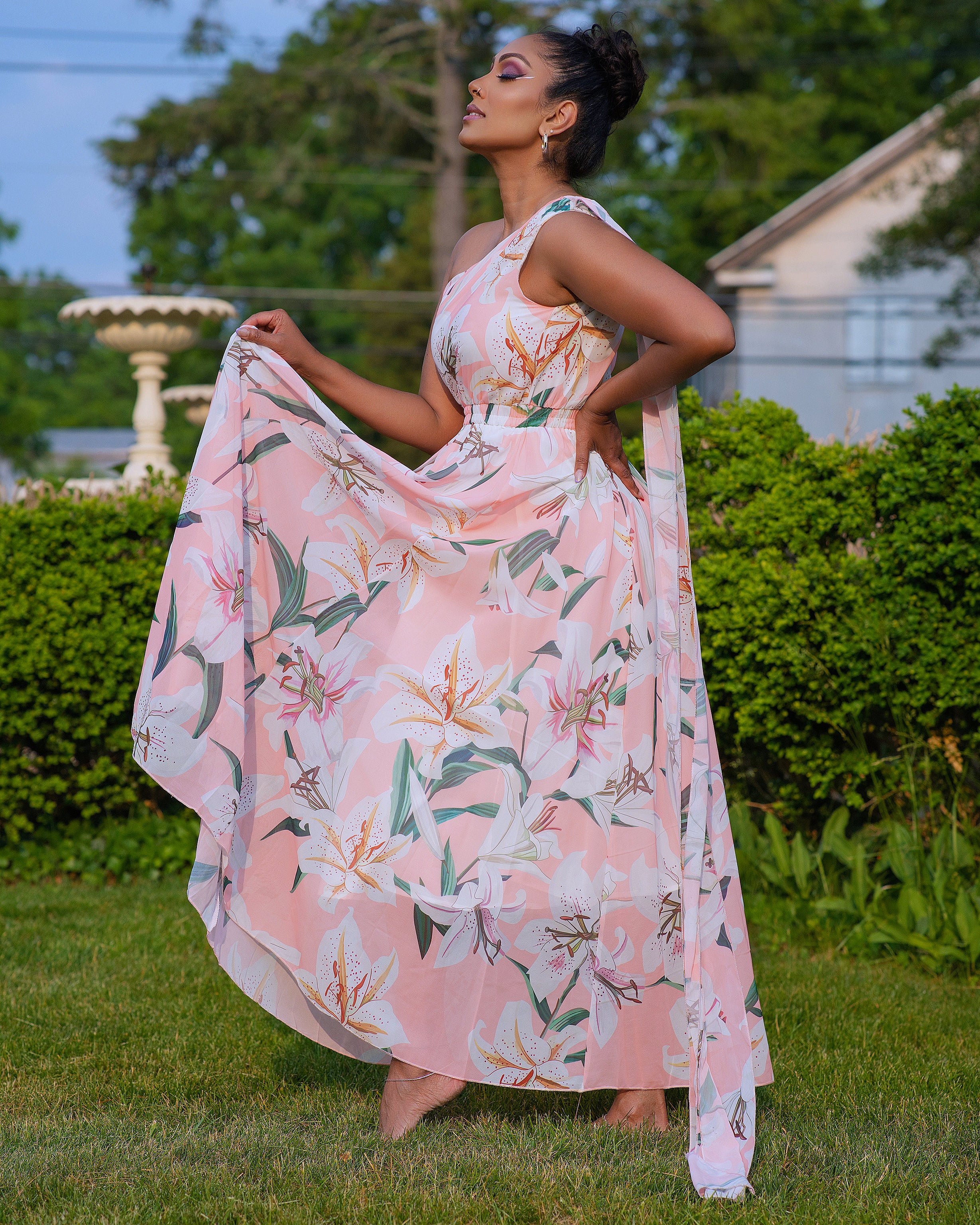 Hailey Floral Dress Pink