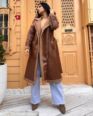 Cozy Vibes Faux Leather Jacket