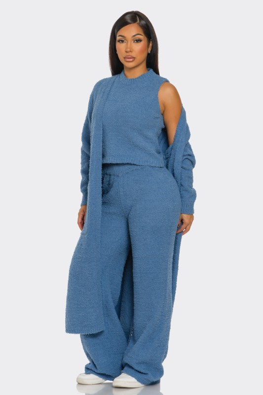 Chalet Knit Set Blue