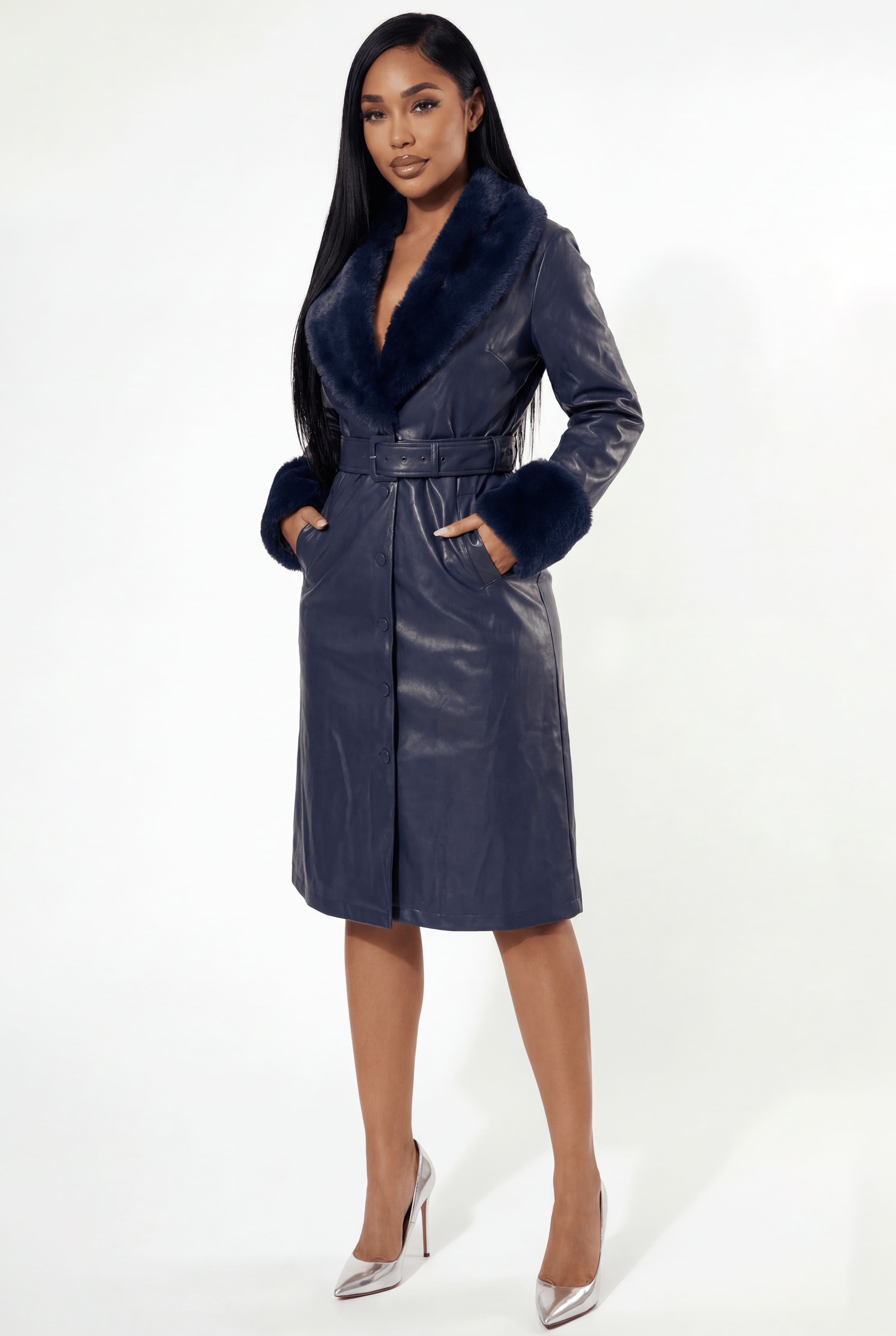 Nouveau Coat Navy