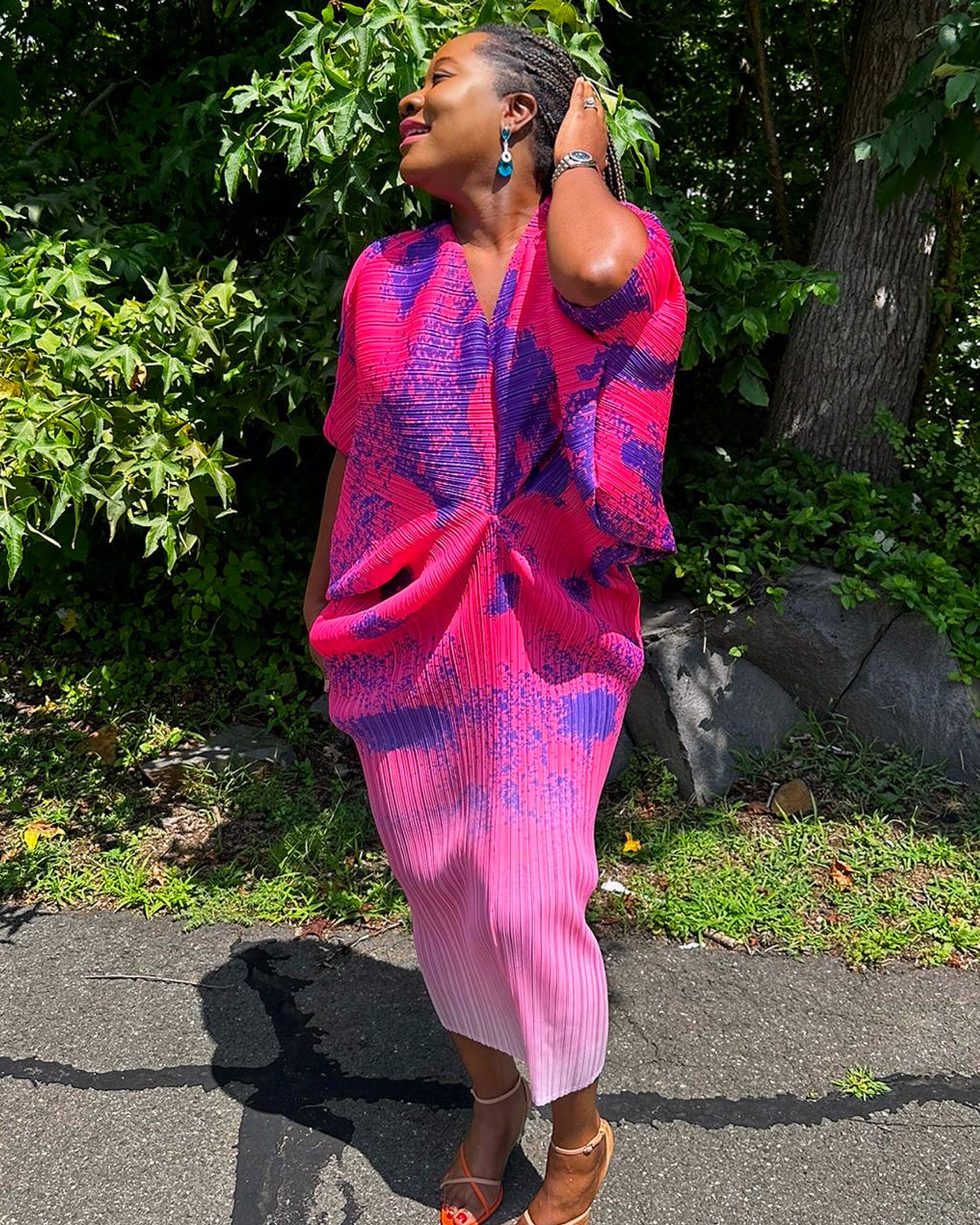 Zina Print Dress