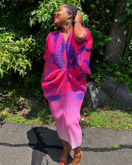 Zina Print Dress