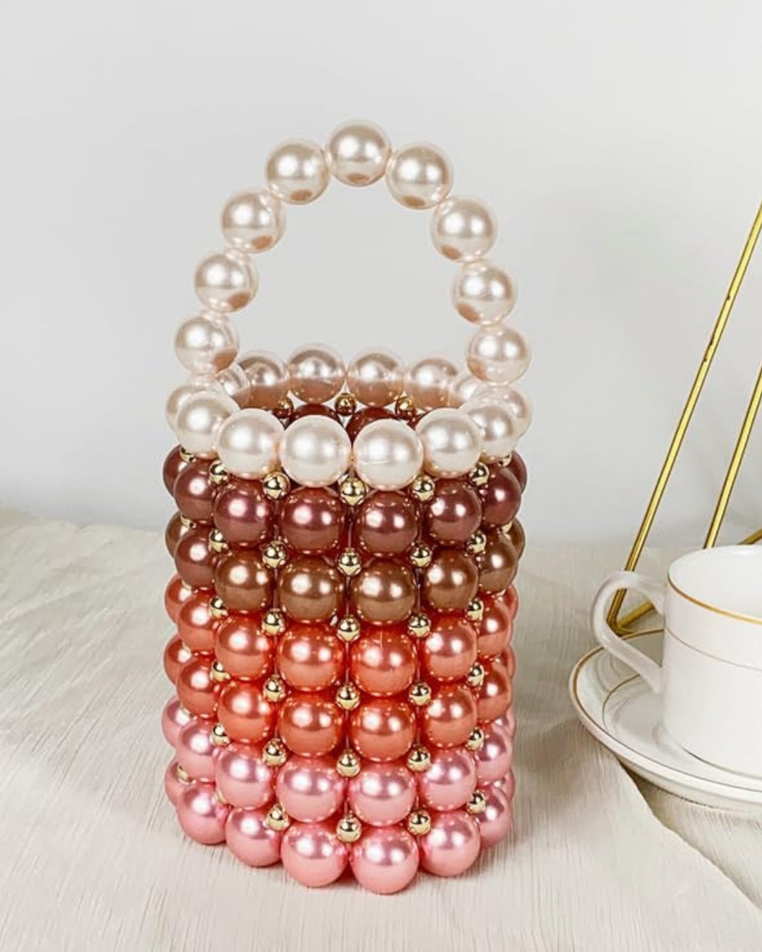 Round best sale beaded bag