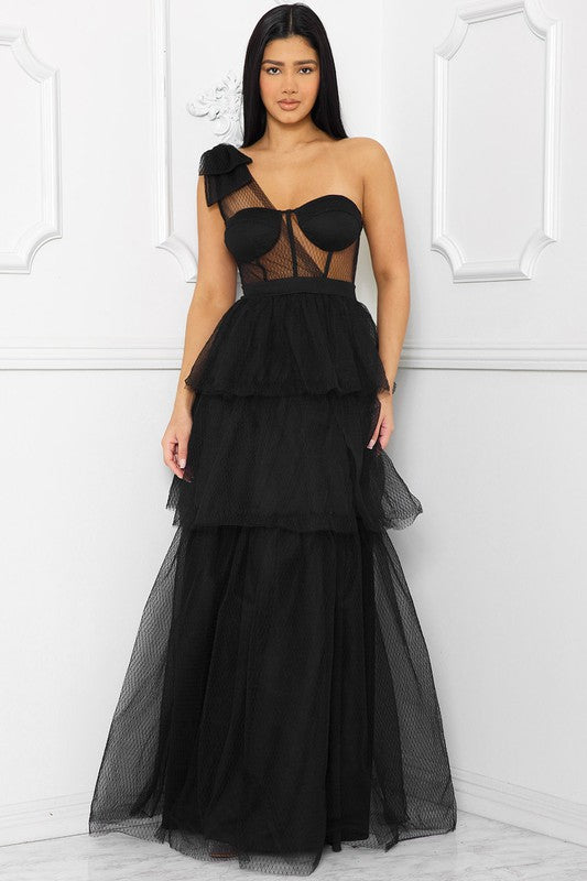 Farrah Tulle Dress Black