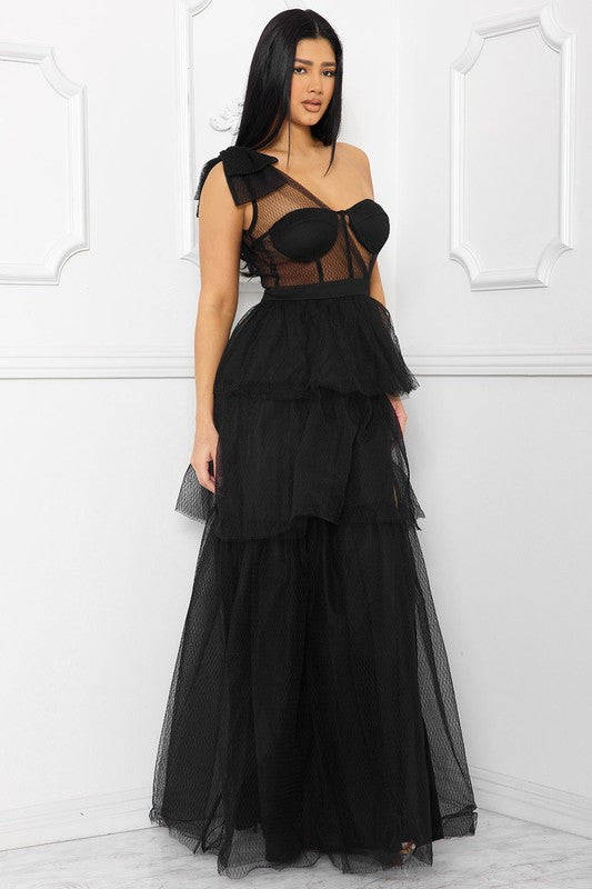 Farrah Tulle Dress Black