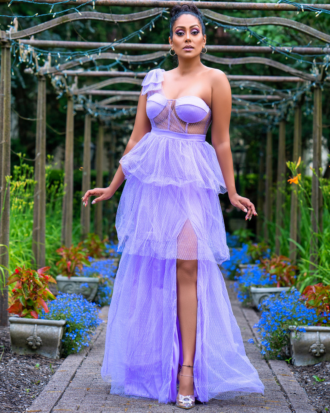 Farrah Tulle Dress Lavender – Rehabcouture
