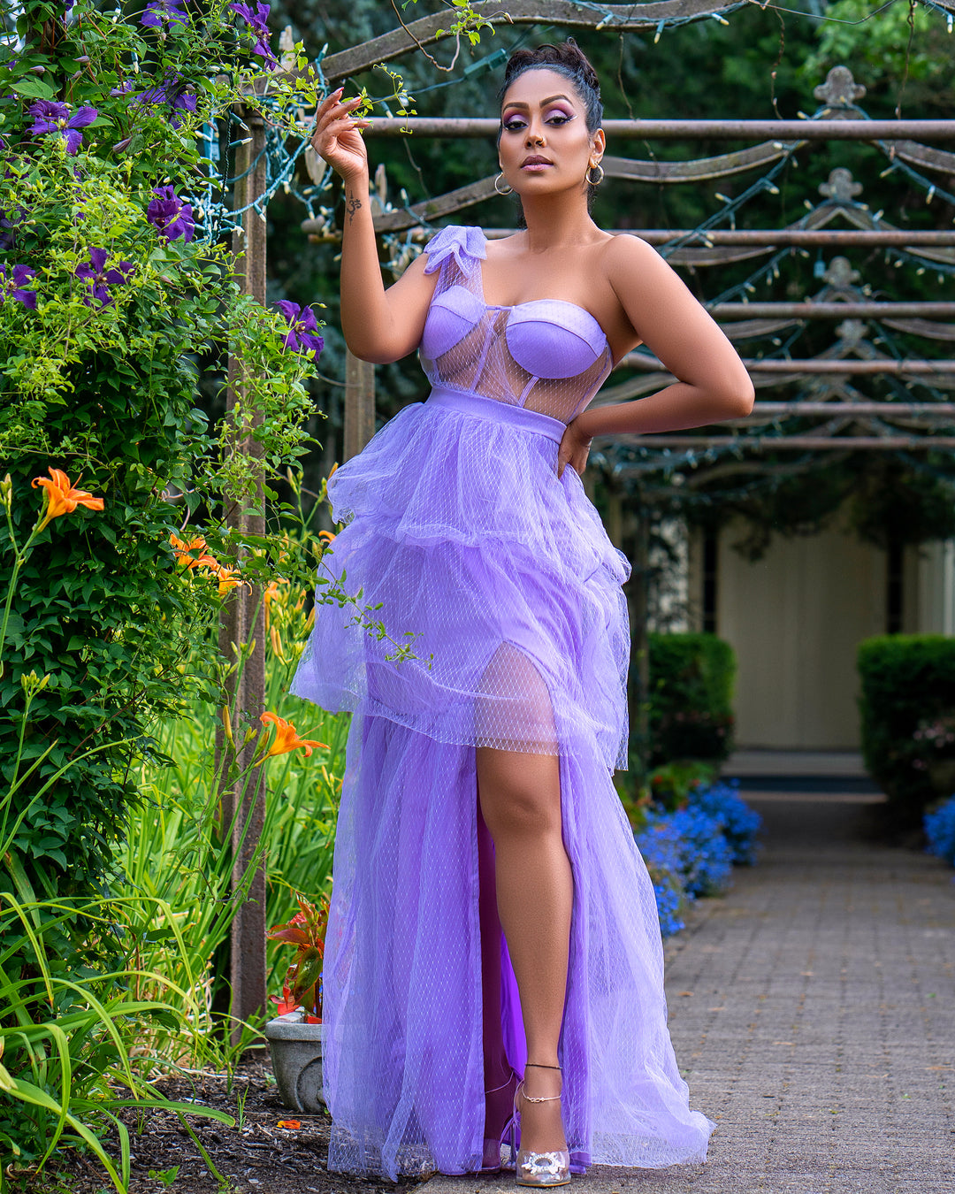 Farrah Tulle Dress Lavender
