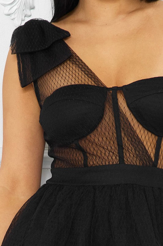 Farrah Tulle Dress Black