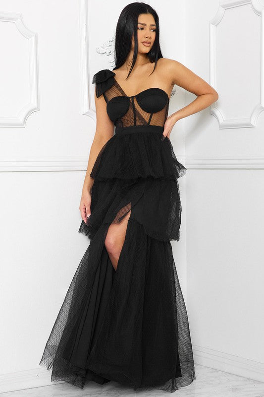 Farrah Tulle Dress Black