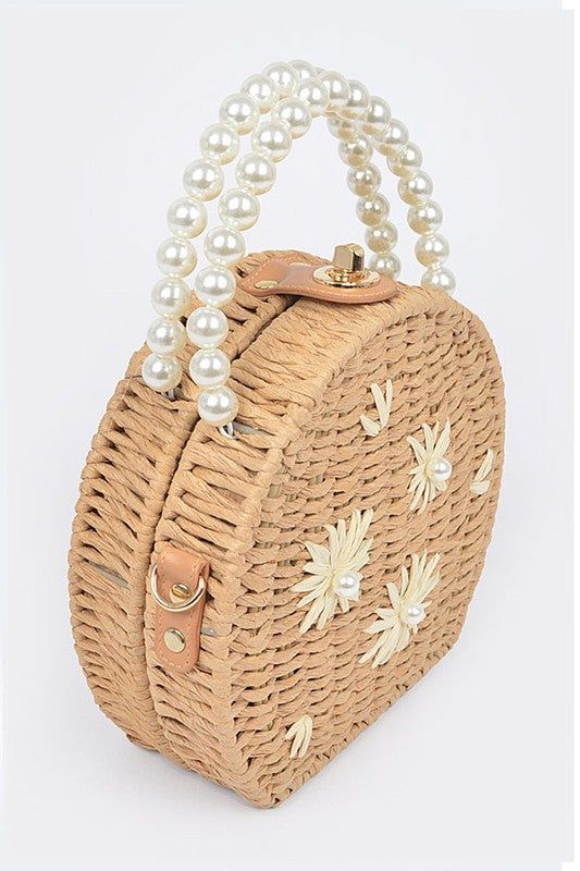 Pearl Straw Clutch - Rehabcouture