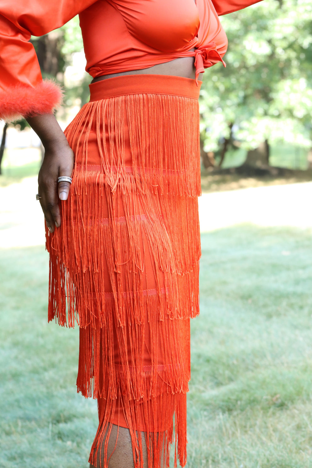 Cha Cha Fringe Skirt - Rehabcouture