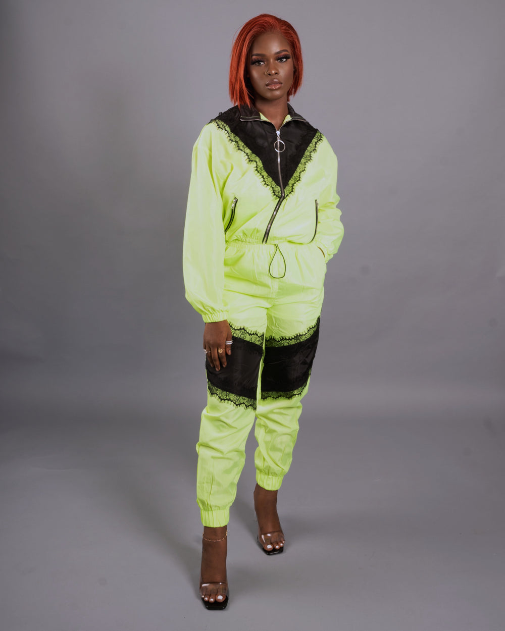 Heather Set || Neon Green - Rehabcouture