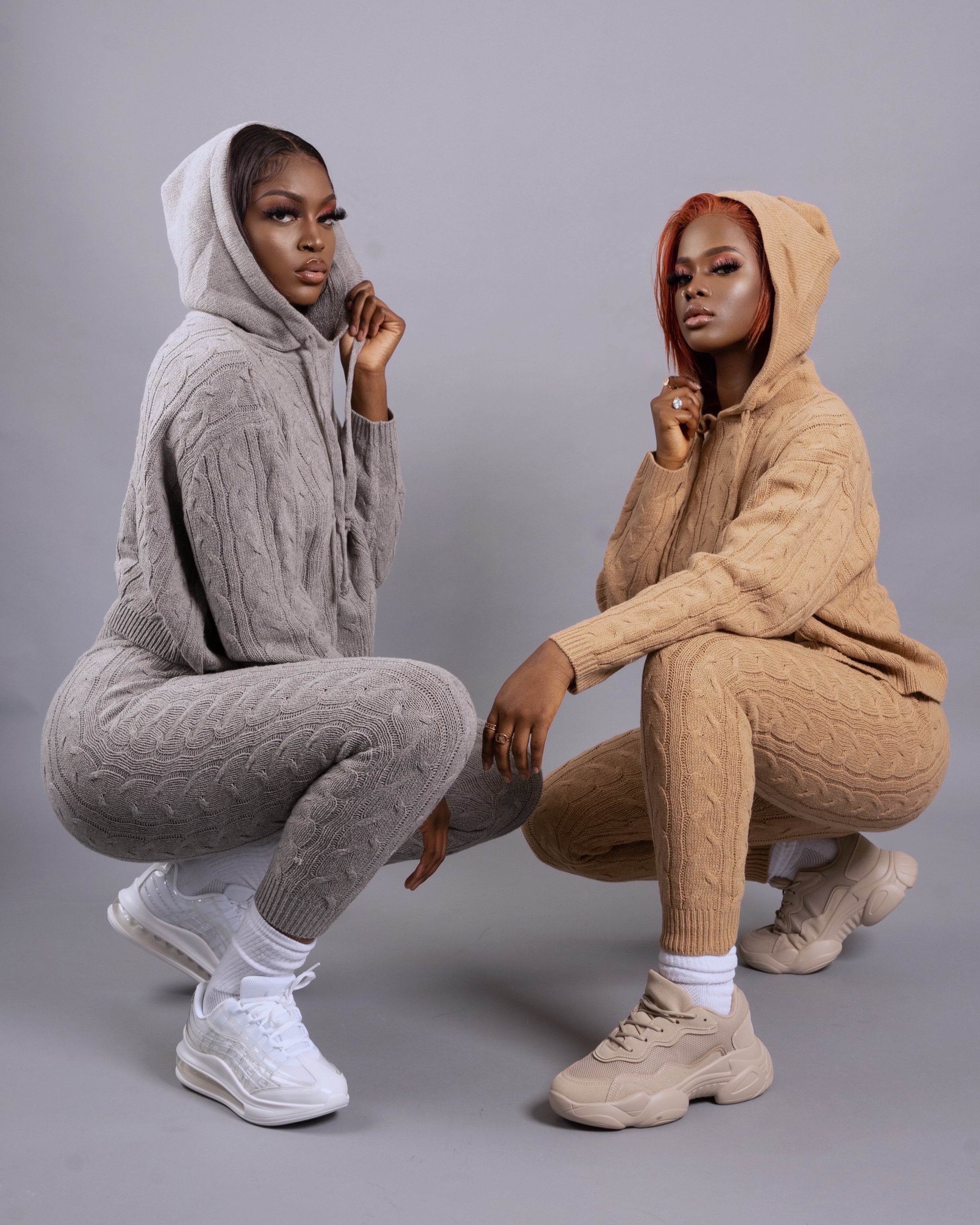 Ayisha Pant Set || Heather Grey - Rehabcouture