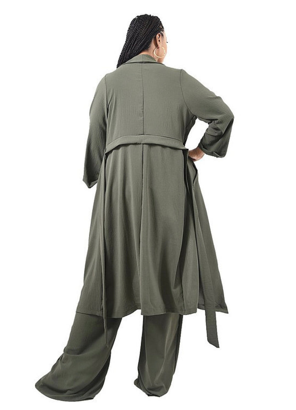 Plus Heather || 3Piece Pant Set - Rehabcouture