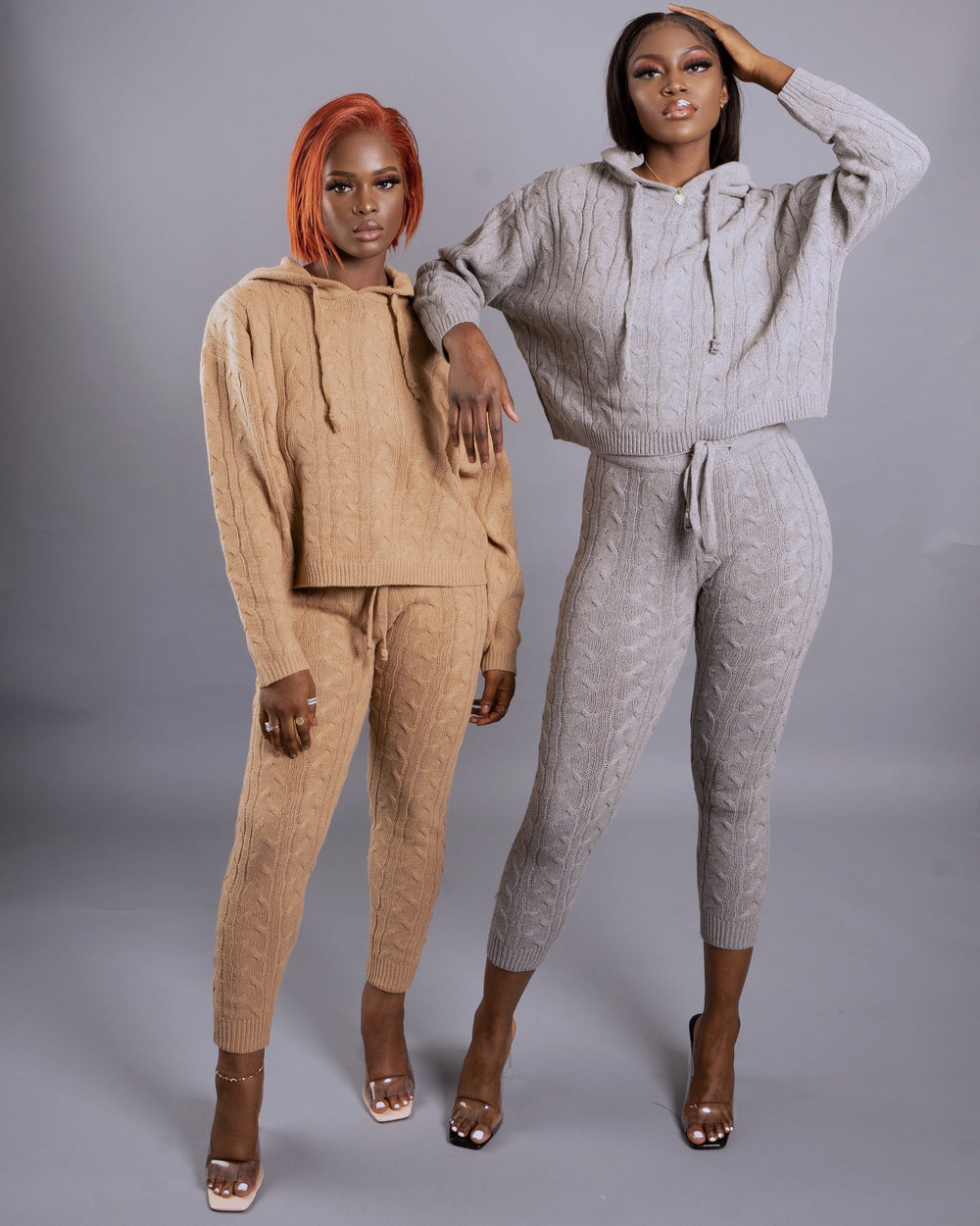 Ayisha Pant Set || Heather Grey - Rehabcouture