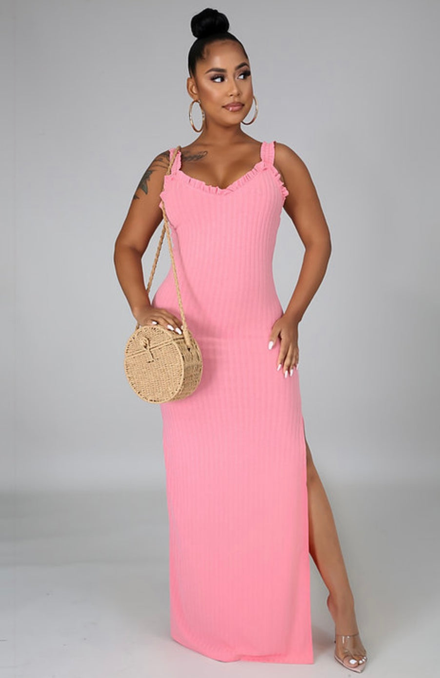 Alexa Ribbed Dress - Rehabcouture