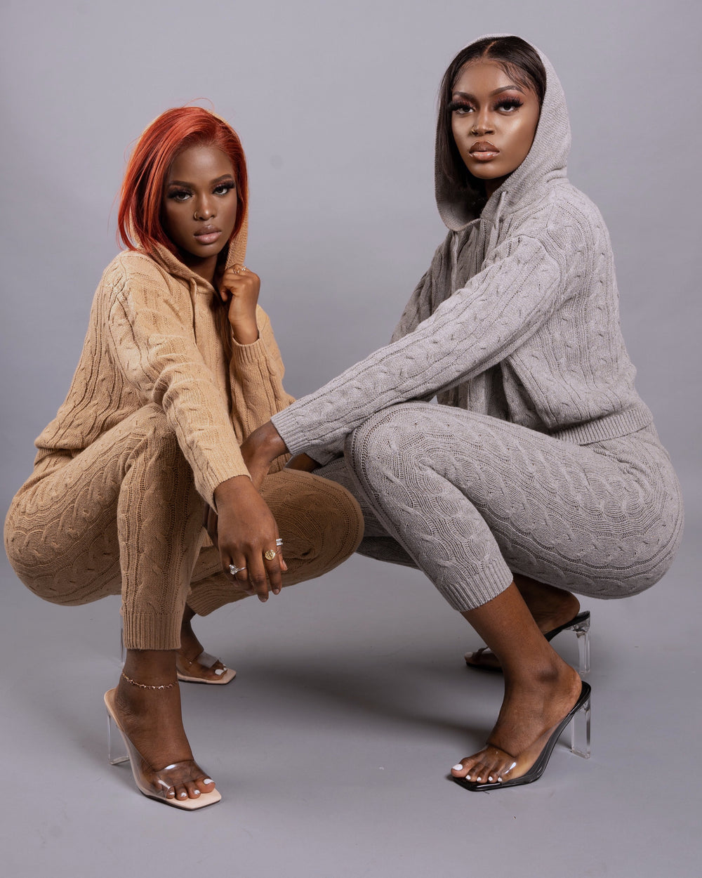 Ayisha Pant Set || Heather Grey - Rehabcouture