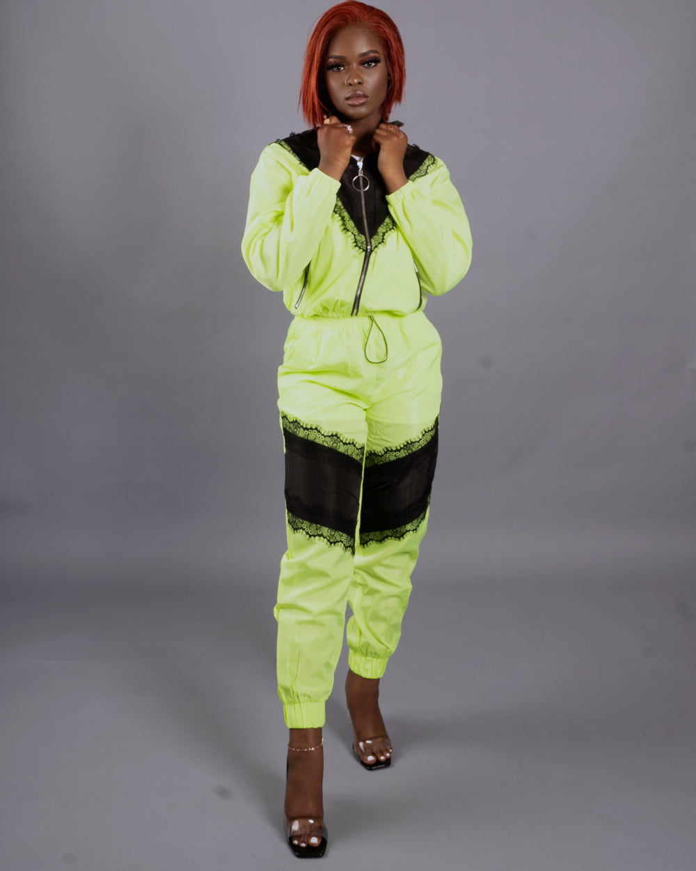 Heather Set || Neon Green - Rehabcouture