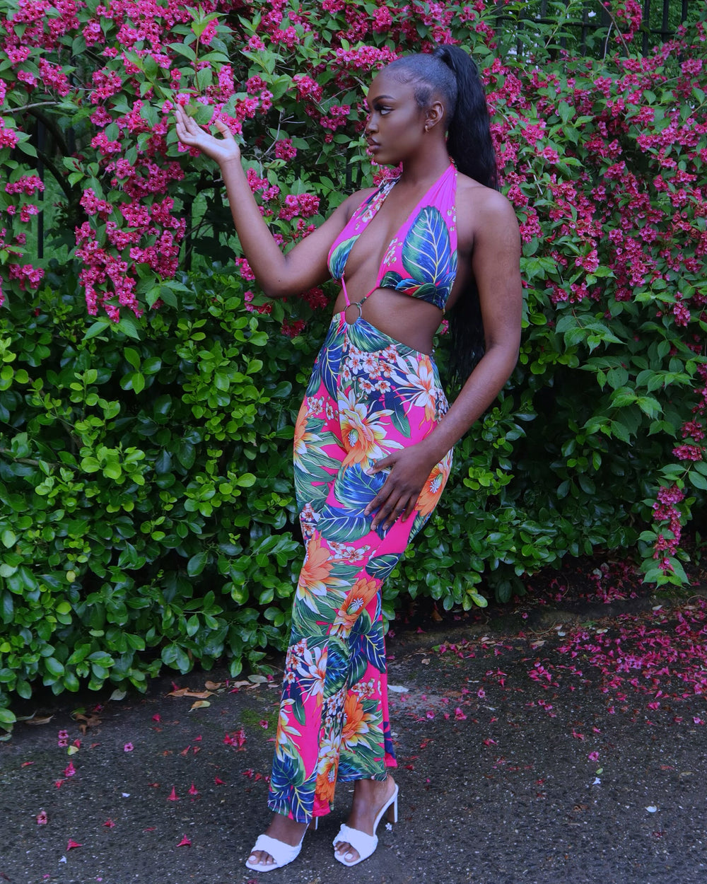 Megan Floral Jumpsuit - Rehabcouture