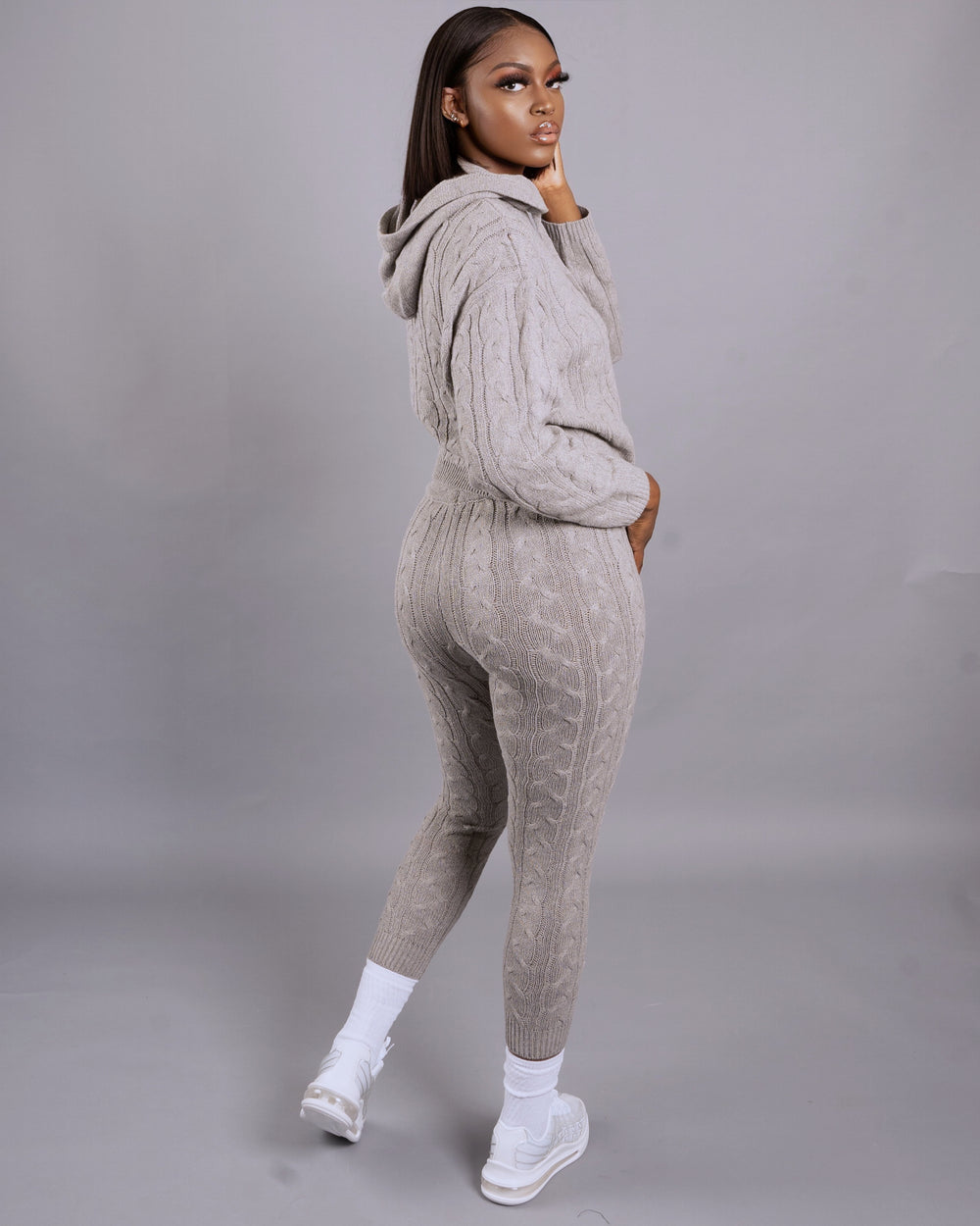 Ayisha Pant Set || Heather Grey - Rehabcouture
