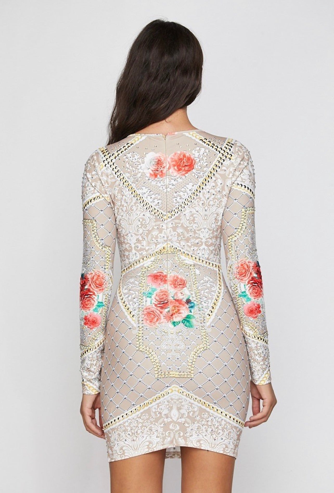 Amari Rhinestone Mini Dress - Rehabcouture