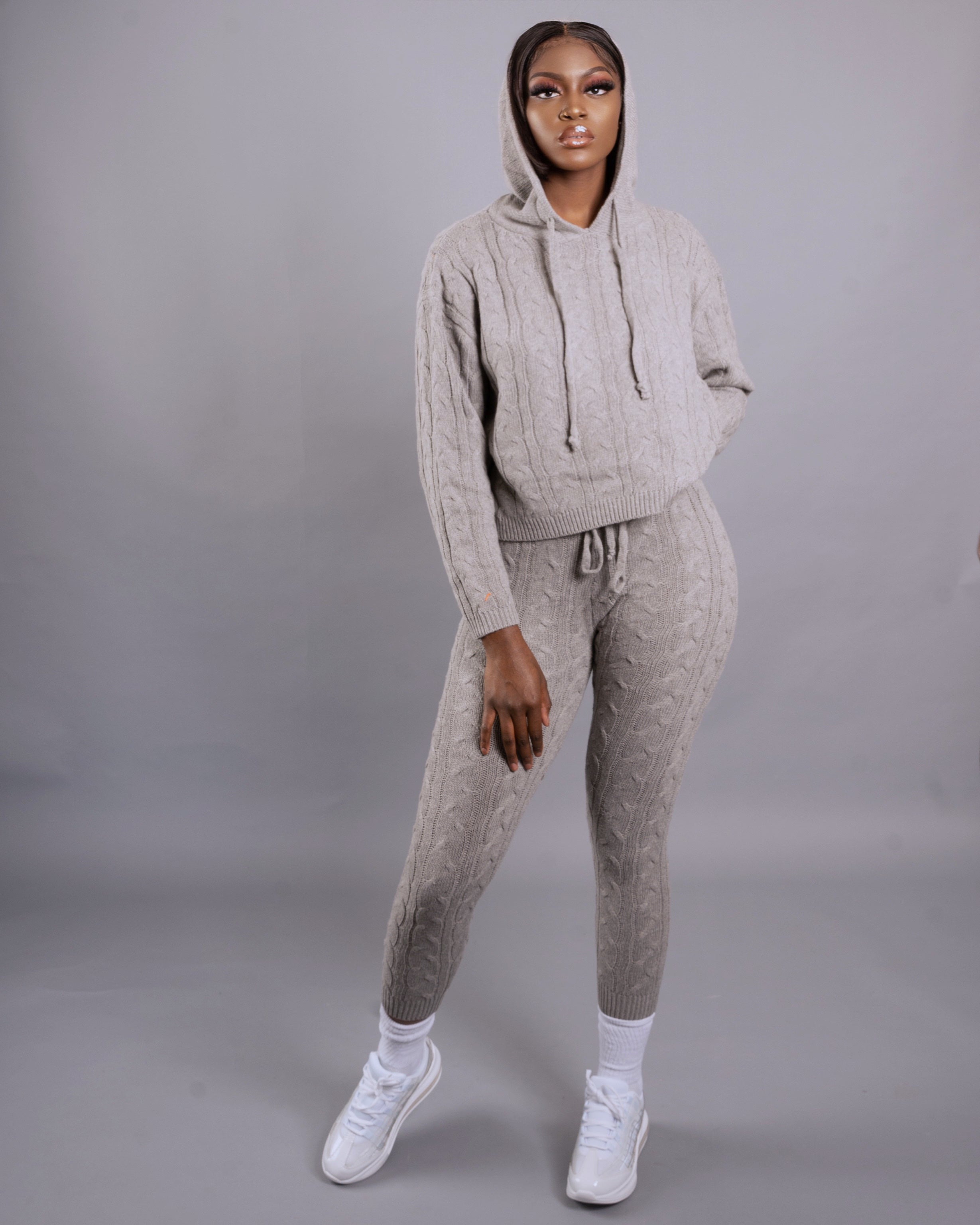 Ayisha Pant Set || Heather Grey - Rehabcouture