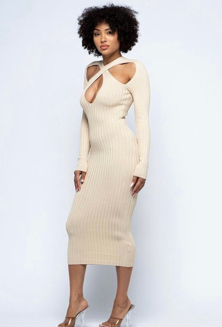 Night Out Kriss Kross Knit Dress - Rehabcouture