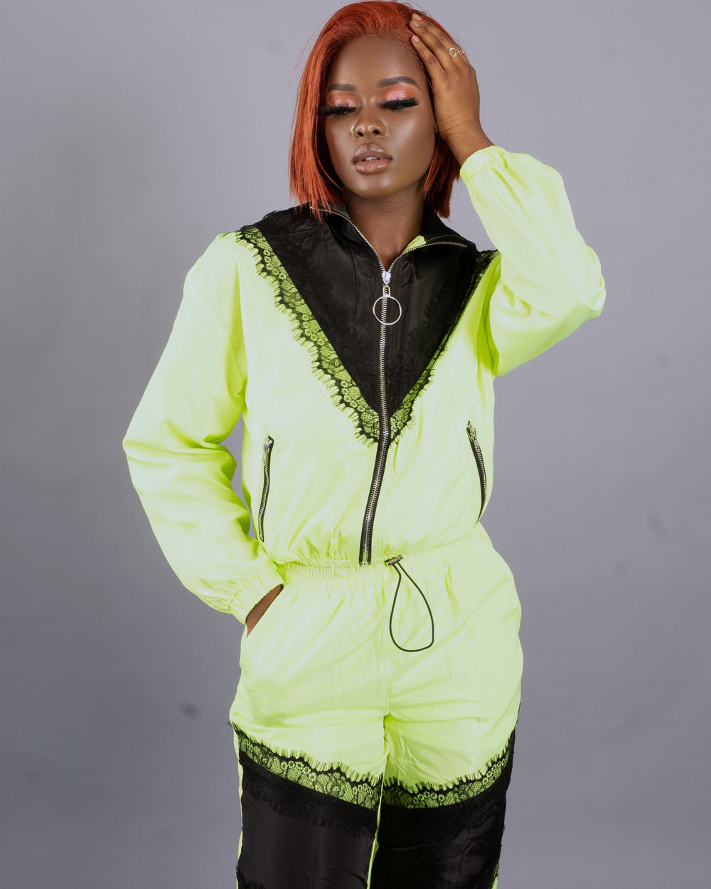 Heather Set || Neon Green - Rehabcouture