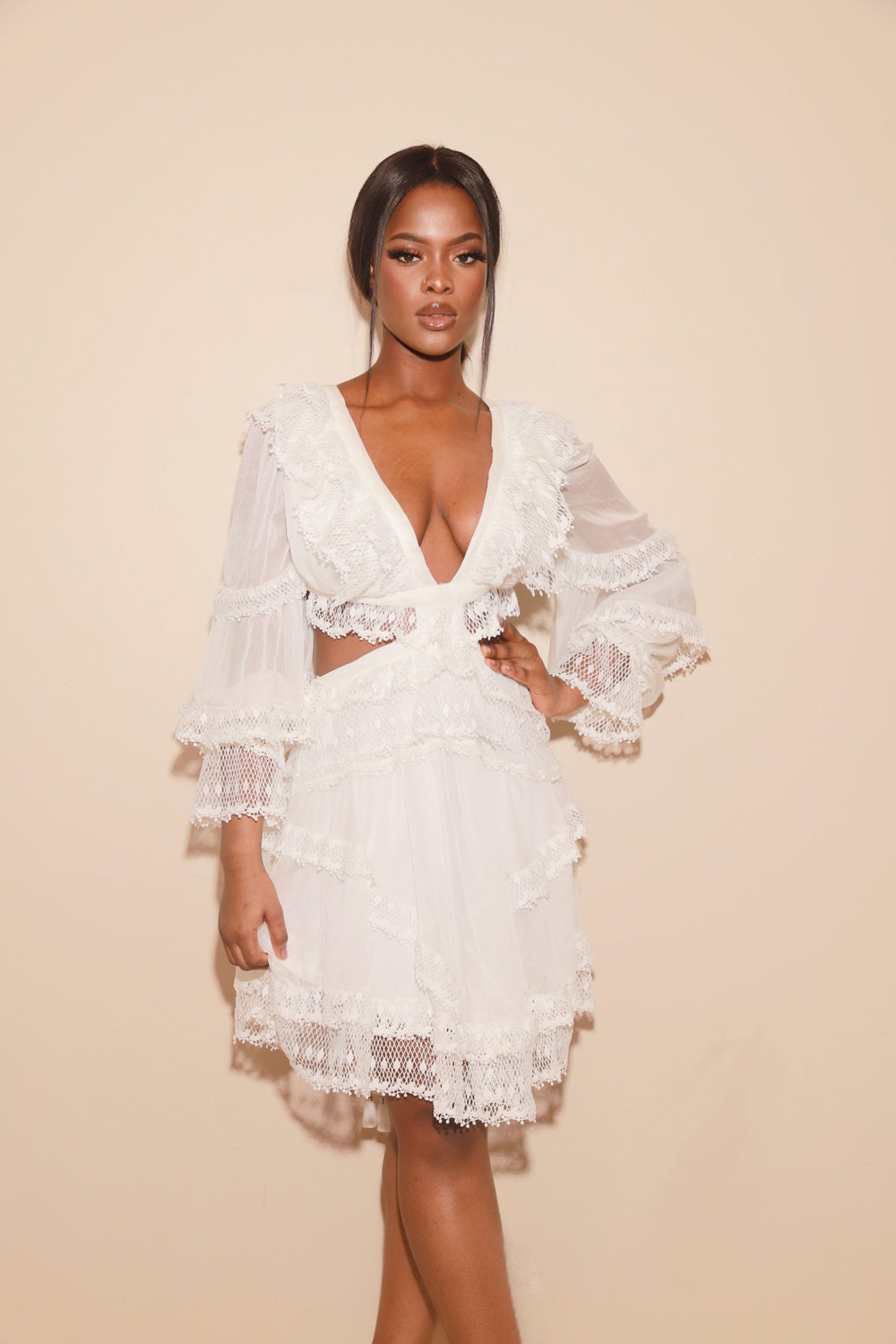 Blanco Dress || Off-White - Rehabcouture