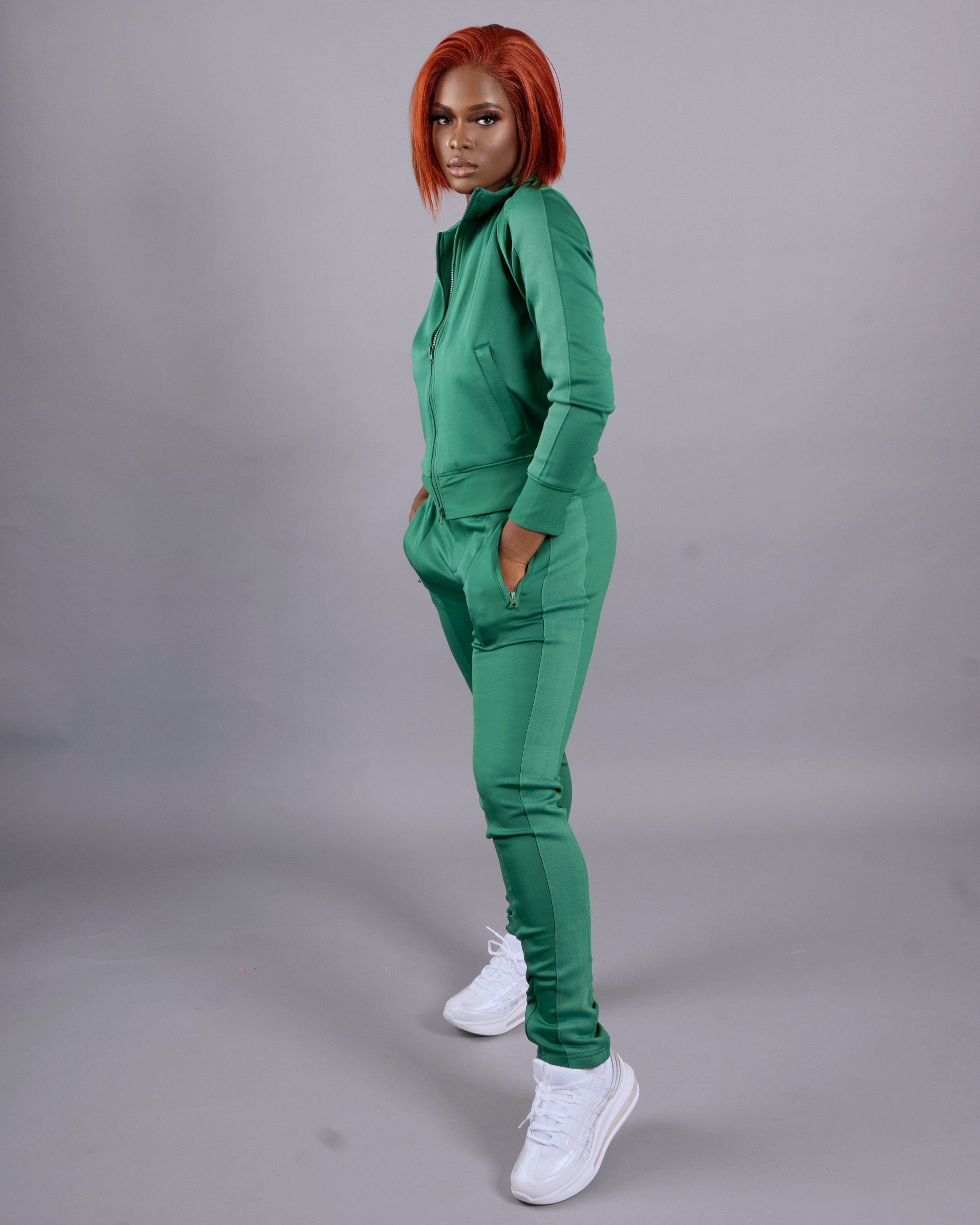 On The Go Pant Set || Hunter Green - Rehabcouture