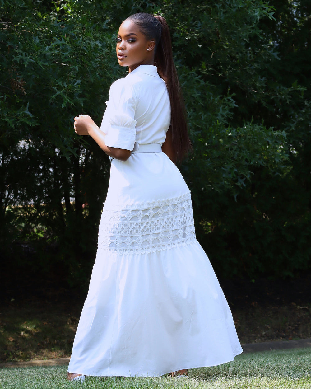 Nadia Maxi Dress || White - Rehabcouture