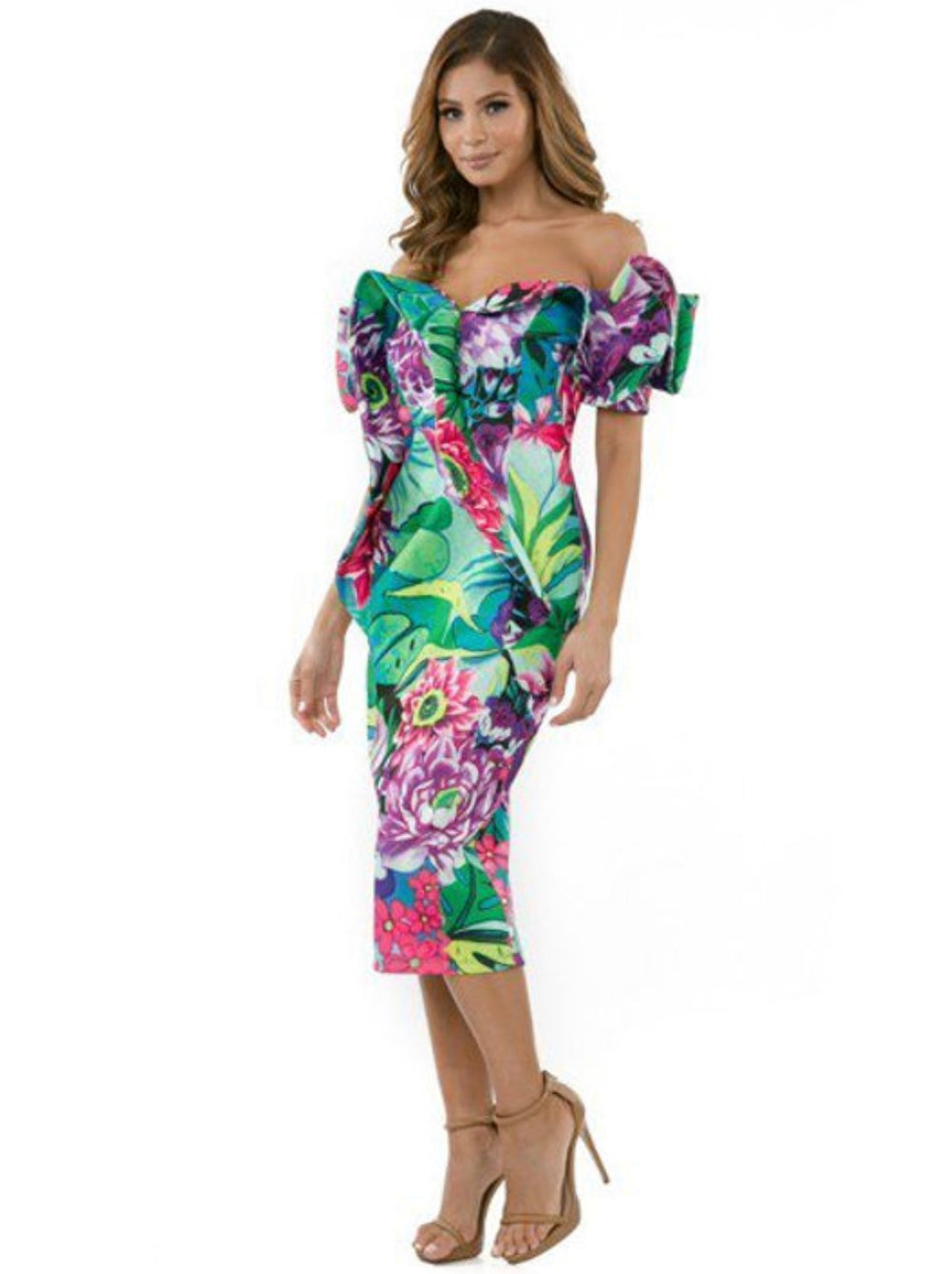 Daniella Print Dress - Rehabcouture