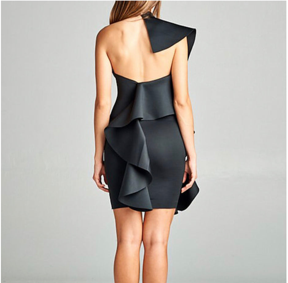 Deliah  Ruffle Dress - Rehabcouture