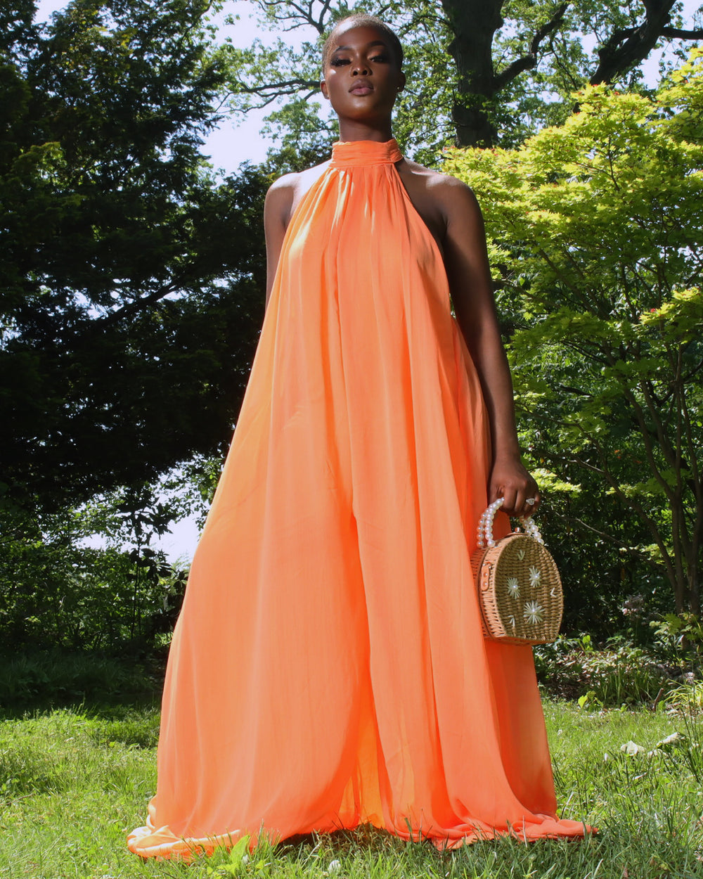 Heavenly Jumpsuit || Orange - Rehabcouture