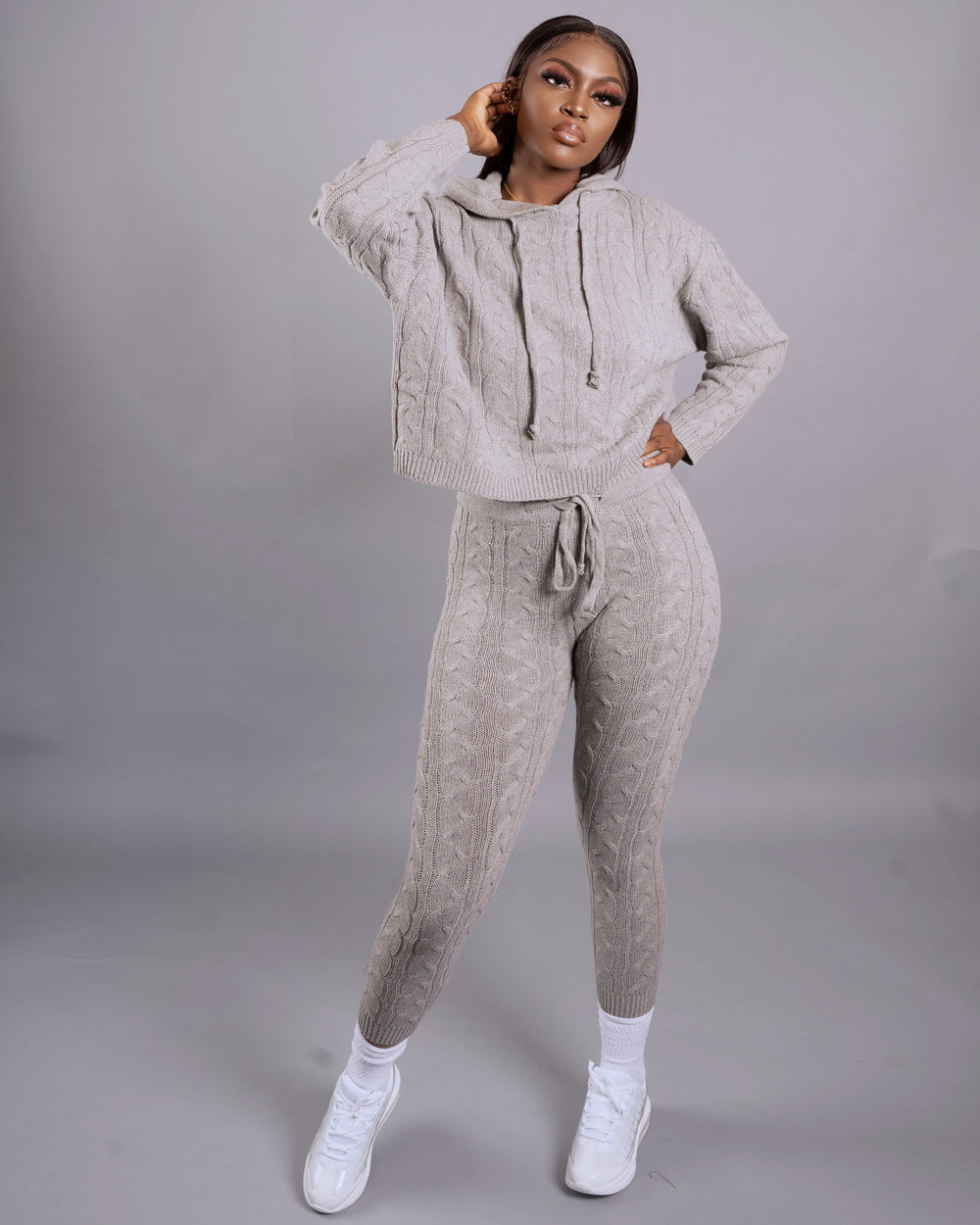 Ayisha Pant Set || Heather Grey - Rehabcouture