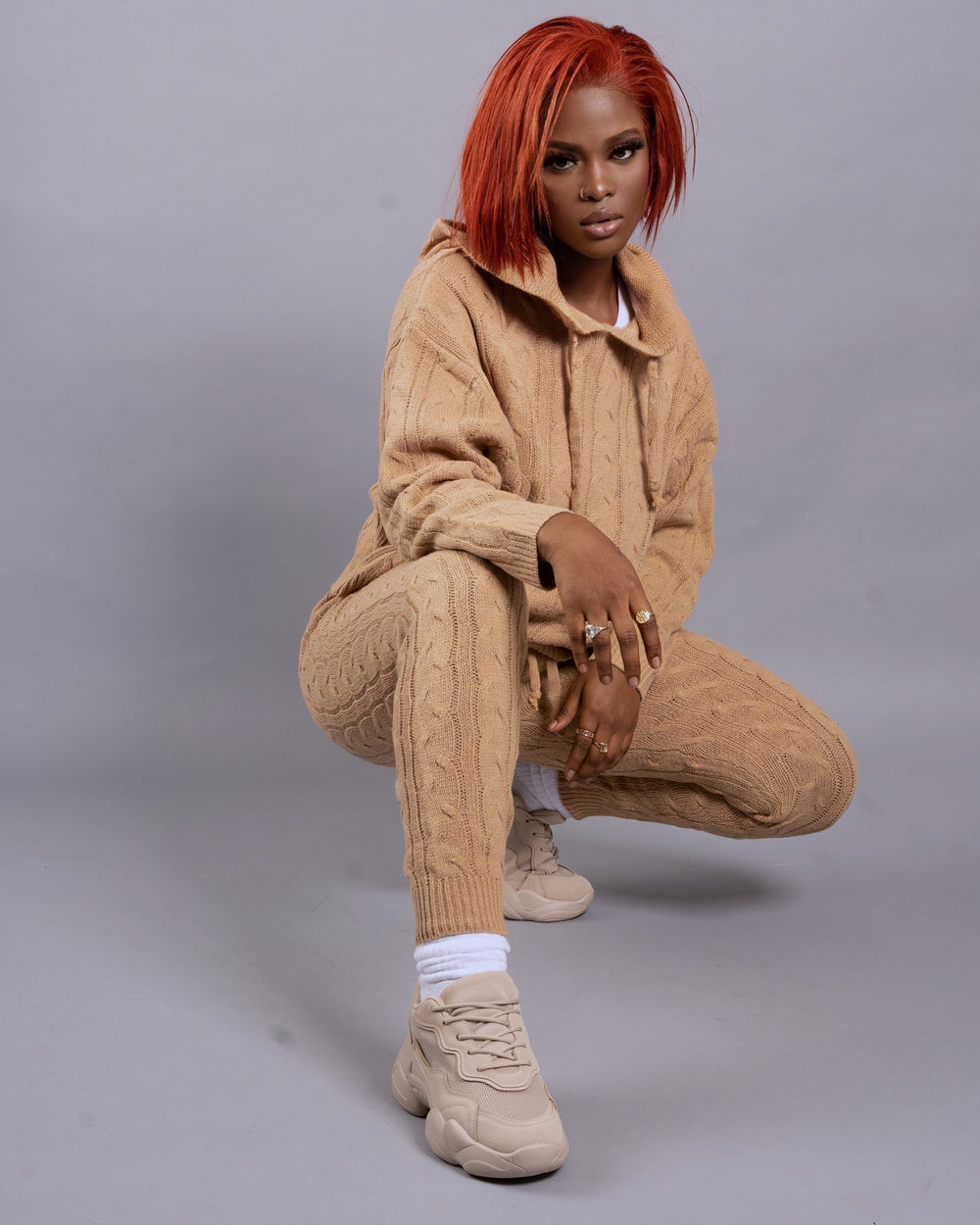 Ayisha Pant Set || Mocha - Rehabcouture