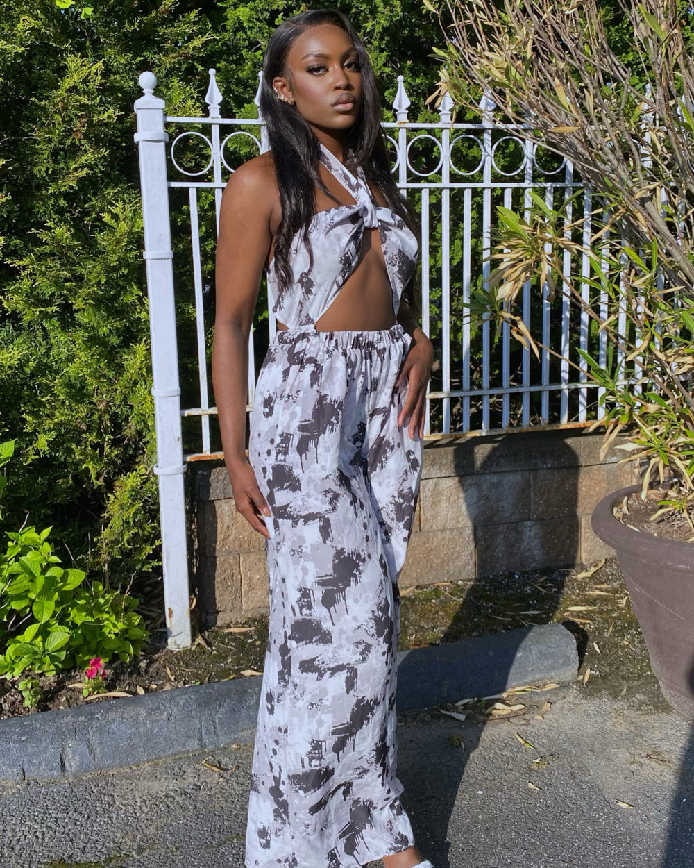 Zita Black&White Jumpsuit - Rehabcouture