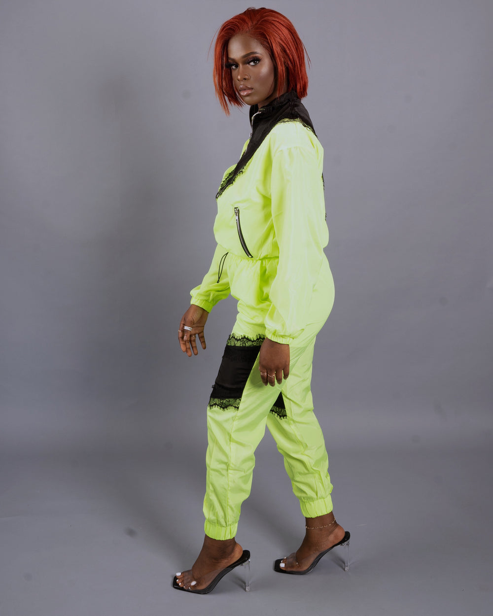 Heather Set || Neon Green - Rehabcouture