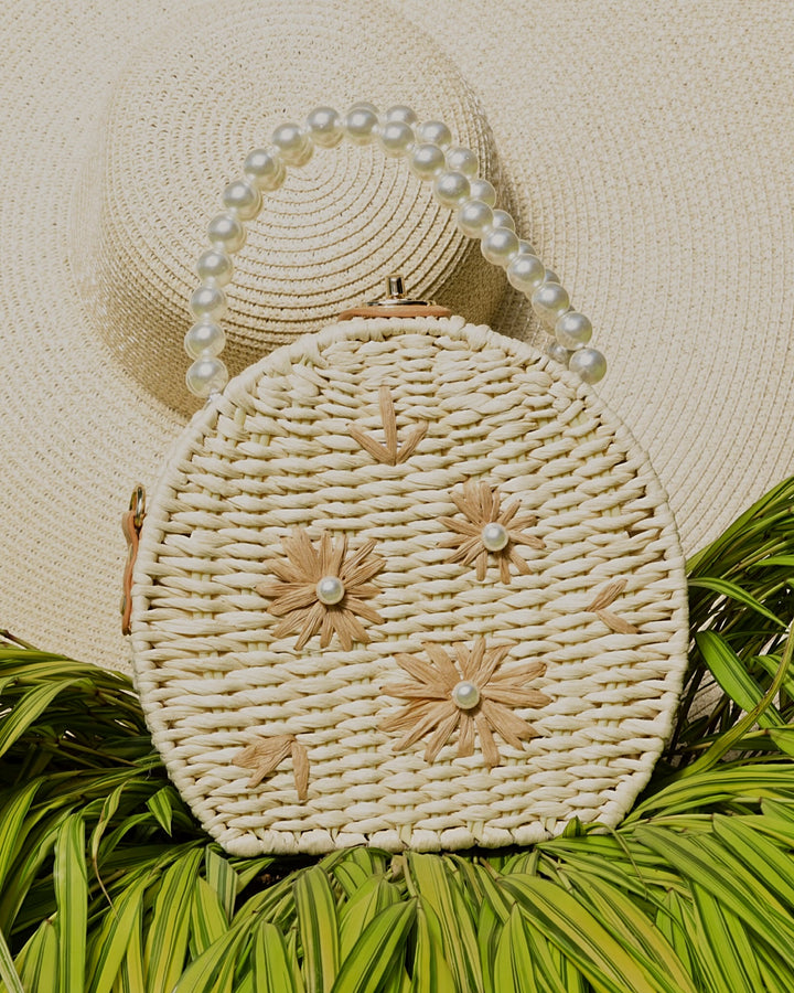 Pearl Straw Clutch - Rehabcouture
