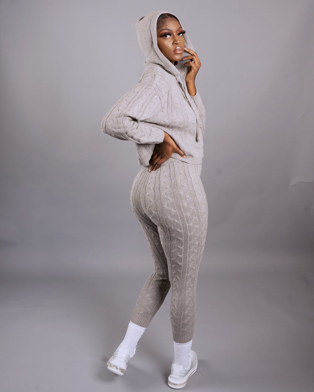 Ayisha Pant Set || Heather Grey - Rehabcouture